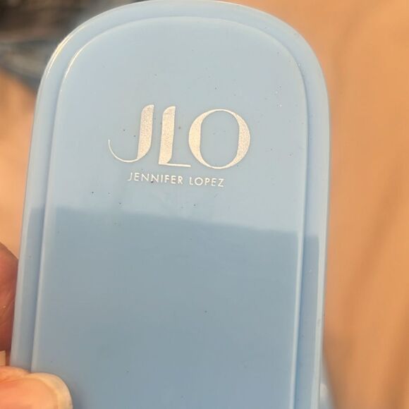 Light blue size 8 jelly rubber chain detail flat flip flops sandals GUC No box - Picture 4 of 14